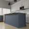 Ekena Millwork 2 1/2"W x 32"D Countertop Island Steel Heavy Duty Bracket w/ Flange, Powder Coated Black BKTM02X32IBPBL - alternate 5